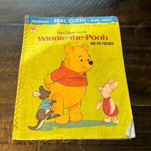 Vintage Whitman Baby's First Book Non-Toxic Wipes Clean Disney Animals